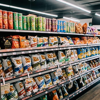 Packets of snacks